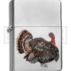Zippo Lighter Wild Turkey - Satin Chrome -Kershaw Store zippo 205 wild turkey jm large