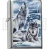 Zippo Lighter Mazzi Winter Wolves - Brushed Chrome -Kershaw Store zippo 28002 mazzi winter jm large