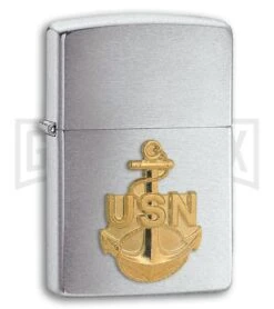 Zippo Lighter - USN Navy Anchor Emblem 280ANC