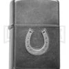 Zippo Lighter Horseshoe Embossed - Gray Dusk