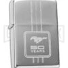 Zippo Lighter Ford Mustang 50 Years - High Polish Chrome -Kershaw Store zippo 28542 ford 50 years jm large