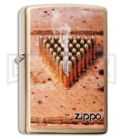 Zippo Lighter Bullets - Brushed Brass