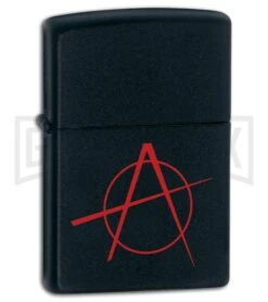 Anarchy Zippo Black Matte Lighter 20842