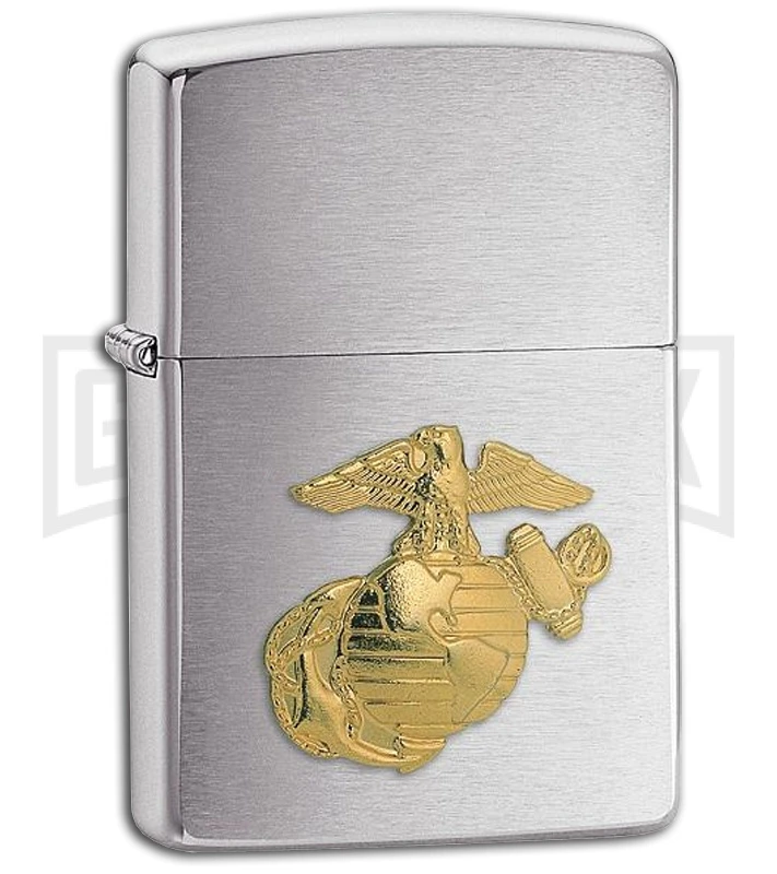 Gold Marine Emblem Zippo Lighter 3 Gold Marine Emblem Zippo Lighter