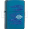 Zippo Lighter Harley Davidson Sapphire Ghost 20711 -Kershaw Store zippo harley 20711 large
