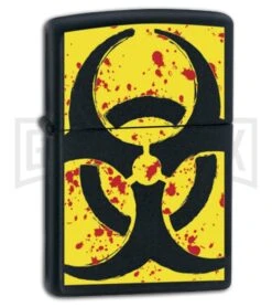 Zippo Lighter Yellow Bio-Hazardous