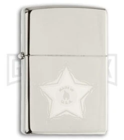 Classic Zippo Badge Black Ice Lighter 28360