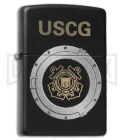 Zippo Lighter U.S. Coast Guard - Black Matte