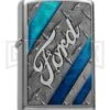 Zippo Lighter Ford Diamond Plate Pattern - Satin Chrome 1 Zippo Lighter Ford Diamond Plate Pattern - Satin Chrome -Kershaw Store zippo lighter 28626 ford jm large