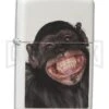 Zippo Lighter Monkey Grin - White Matte 1 Zippo Lighter Monkey Grin - White Matte -Kershaw Store zippo lighter 28661 monkey grin jm large