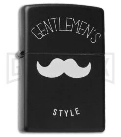 Zippo Lighter Gentleman's Style - Black Matte