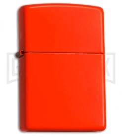 Zippo Lighter Neon Orange - Matte