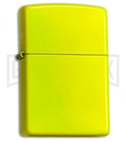 Zippo Lighter Neon Yellow - Matte