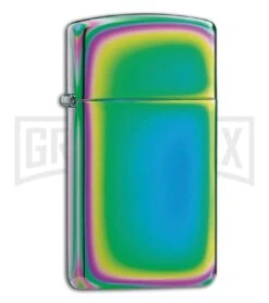 Zippo Lighter Slim Spectrum Rainbow Finish 20493