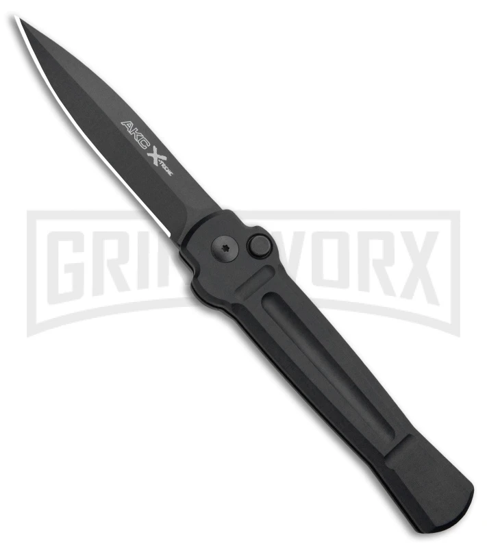Kershaw Store -Kershaw Store AKC X TREME ACE Side Opening Automatic Knife Black Black BHQ 100384 kp open large